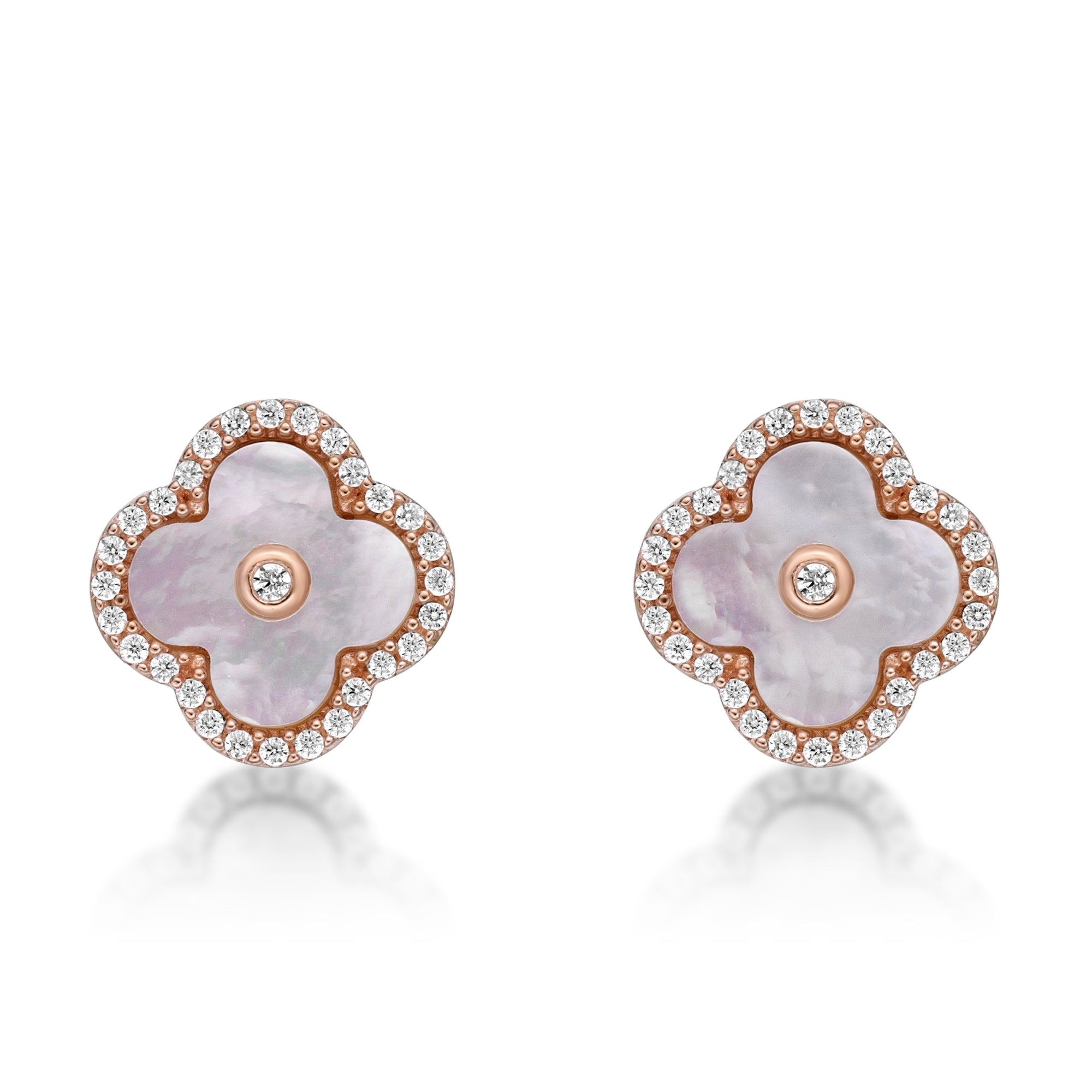 Flora Halo Flower Stud Earrings