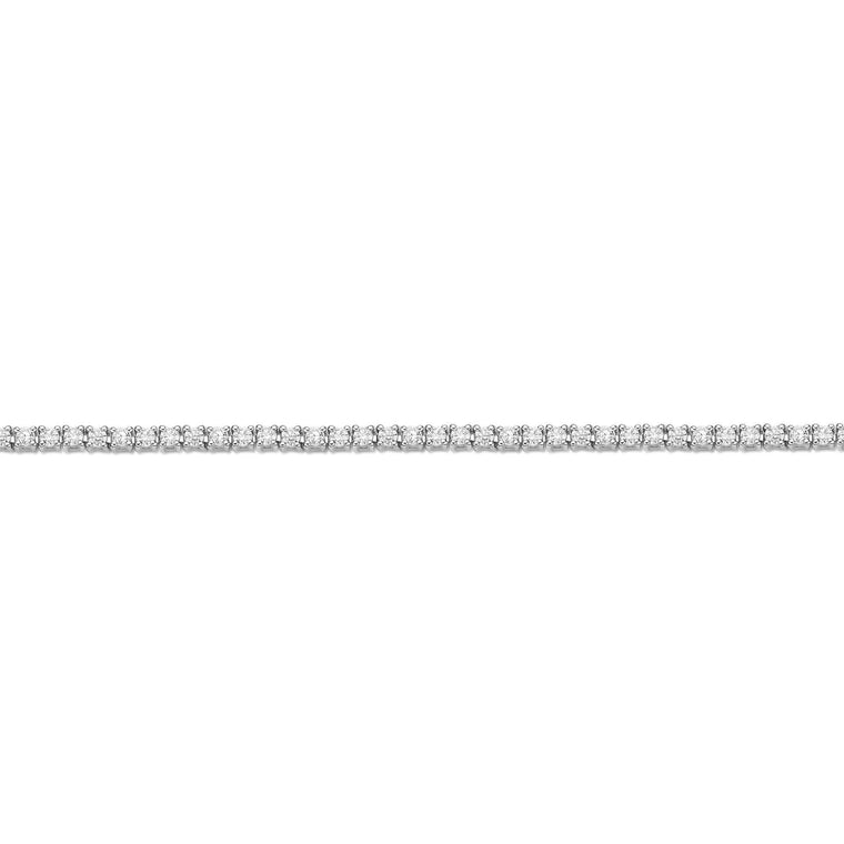 3.00 - 6.00 Carat Lab Grown Diamond Tennis Bracelet for Women in 925 Sterling Silver 7.25 Inch (G-H, VS2-SI1) Box with Tongue and Safety