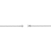 3.00 - 6.00 Carat Lab Grown Diamond Tennis Bracelet for Women in 925 Sterling Silver 7.25 Inch (G-H, VS2-SI1) Box with Tongue and Safety