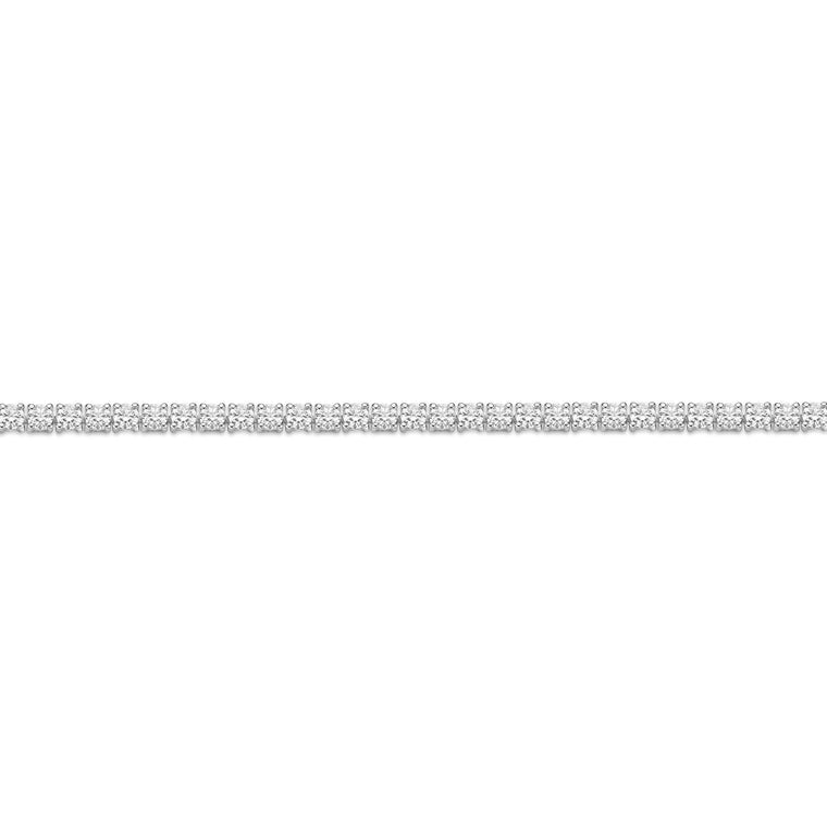 3.00 - 6.00 Carat Lab Grown Diamond Tennis Bracelet for Women in 925 Sterling Silver 7.25 Inch (G-H, VS2-SI1) Box with Tongue and Safety