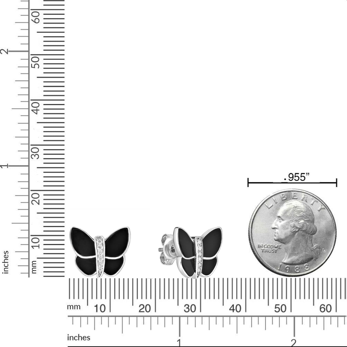 Fauna Butterfly Stud Earrings