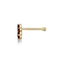 14K Swarovski Crystal Nose Stud - 20G