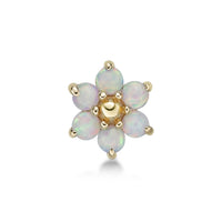 14K Swarovski Crystal Nose Stud - 20G