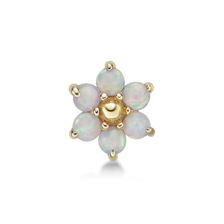 14K Swarovski Crystal Nose Stud - 20G