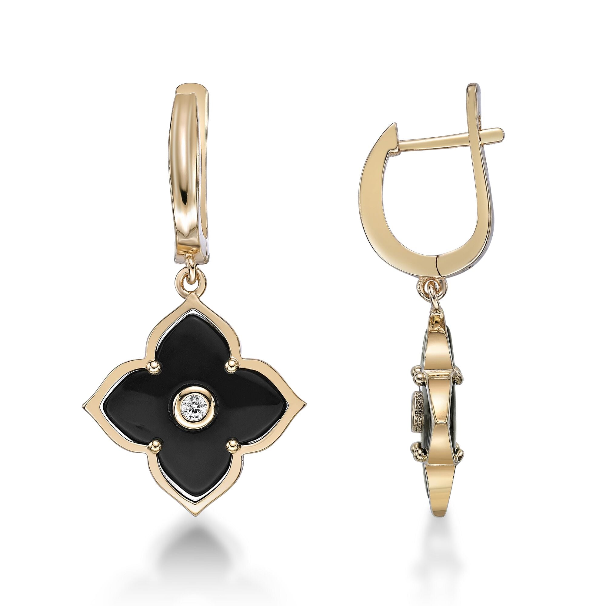 Flora Classic Flower Drop Earrings – Lavari Jewelers