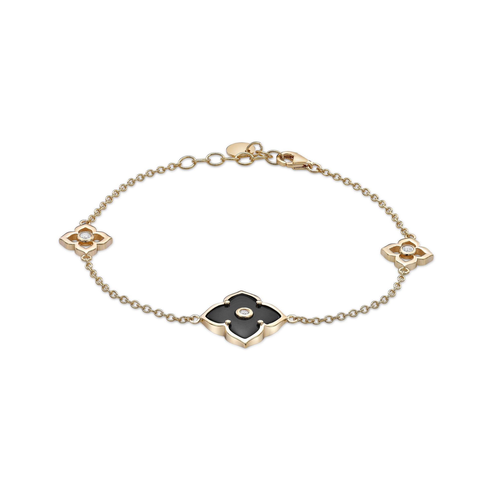 Flora Classic Triple Flower Station Bracelet