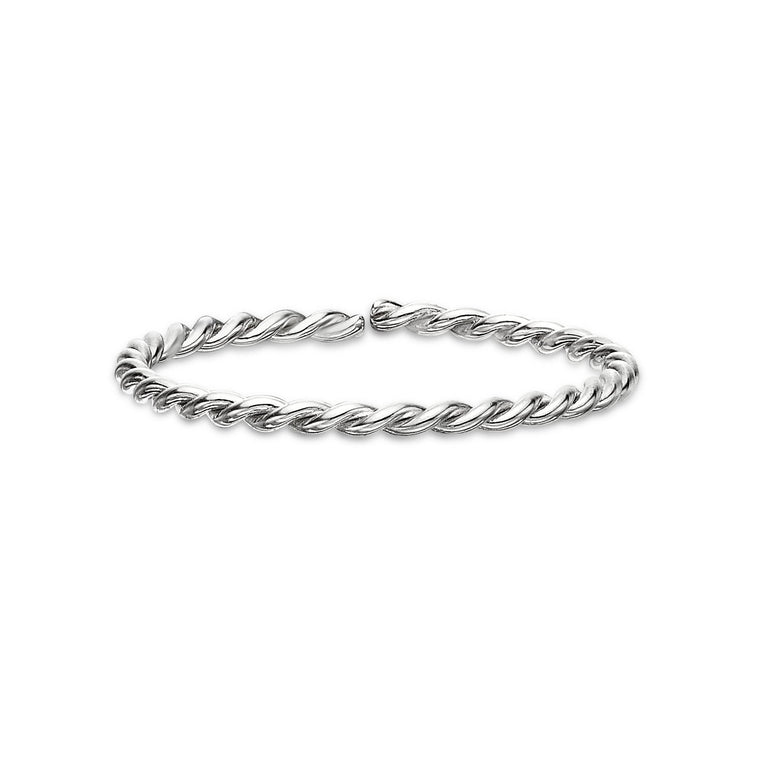 14K Gold Twist Nose Hoop - 20G