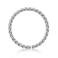 14K Gold Twist Nose Hoop - 20G