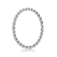 14K Gold Twist Nose Hoop - 20G