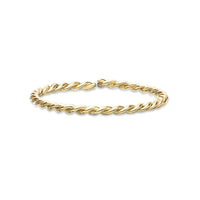 14K Gold Twist Nose Hoop - 20G