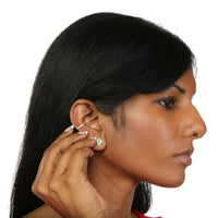 14K Gold Cubic Zirconia Multi-Purpose Clicker - 20G