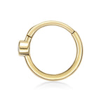 14K Gold Cubic Zirconia Multi-Purpose Clicker - 20G