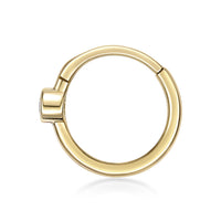 14K Gold Cubic Zirconia Multi-Purpose Clicker - 20G