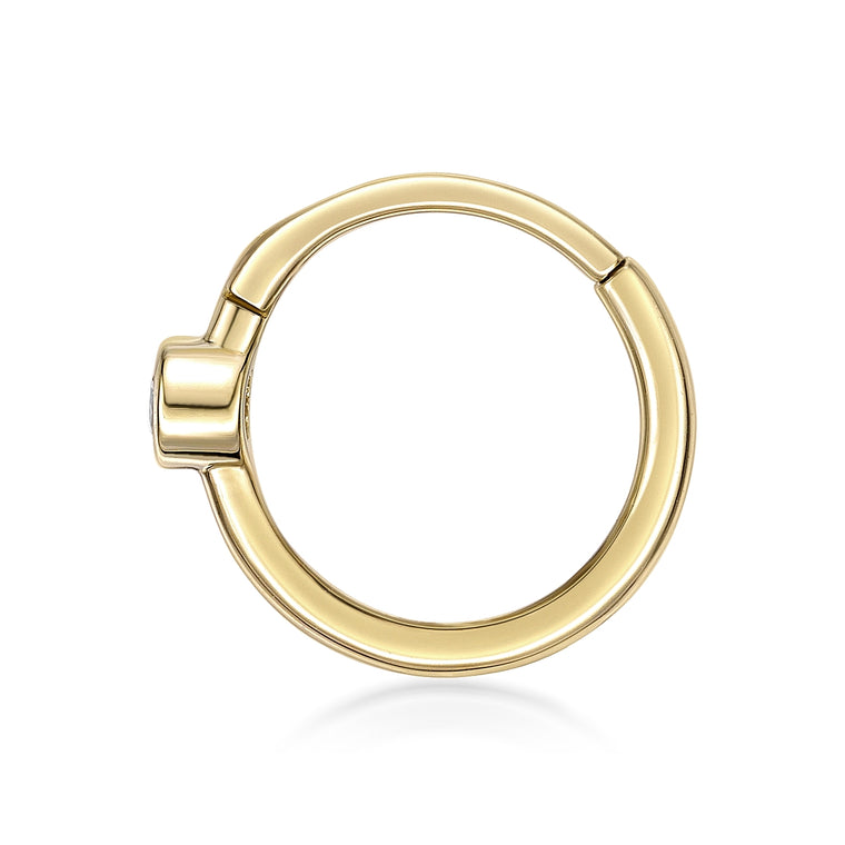14K Gold Cubic Zirconia Multi-Purpose Clicker - 20G
