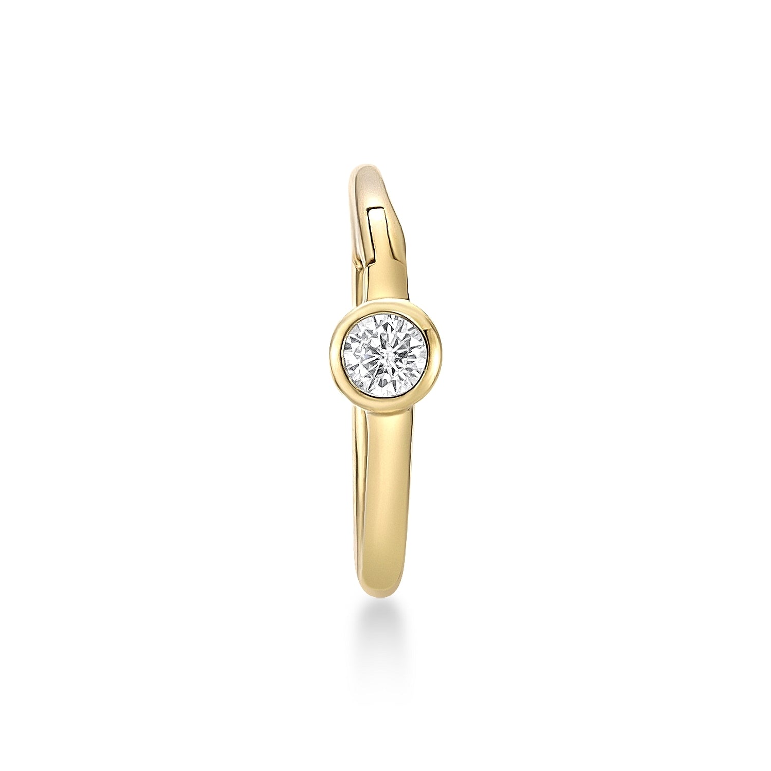 14K Gold Cubic Zirconia Multi-Purpose Clicker - 20G