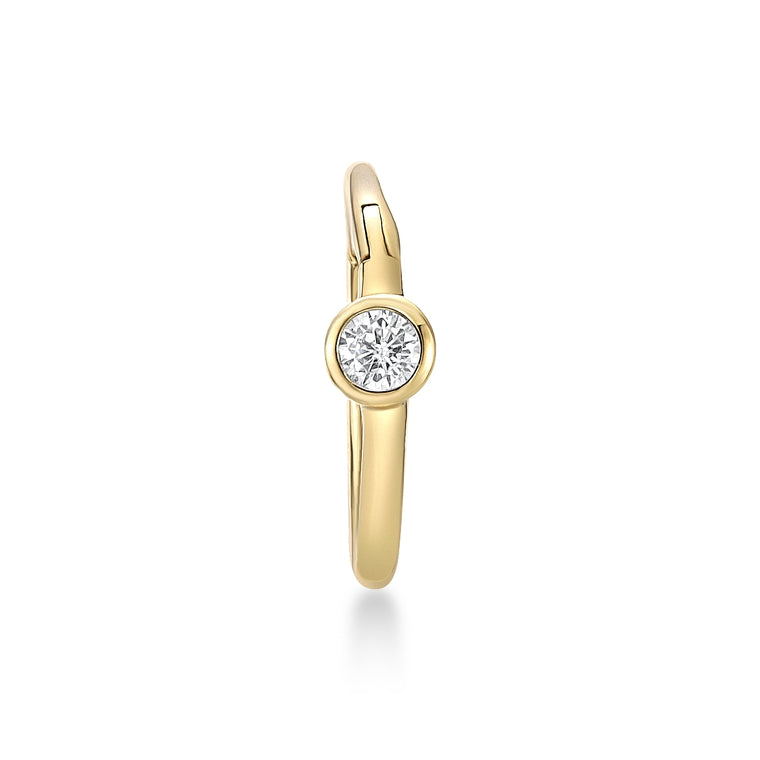 14K Gold Cubic Zirconia Multi-Purpose Clicker - 20G