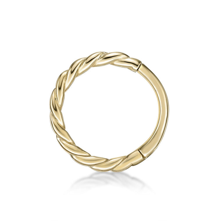 14K Gold Twist Multi-Purpose Clicker - 20G