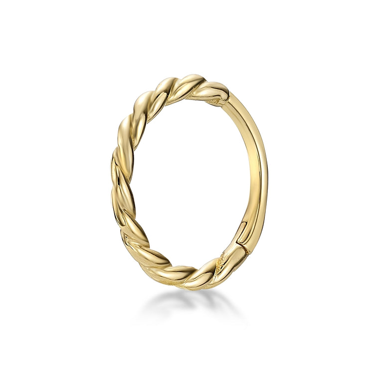 14K Gold Twist Multi-Purpose Clicker - 20G