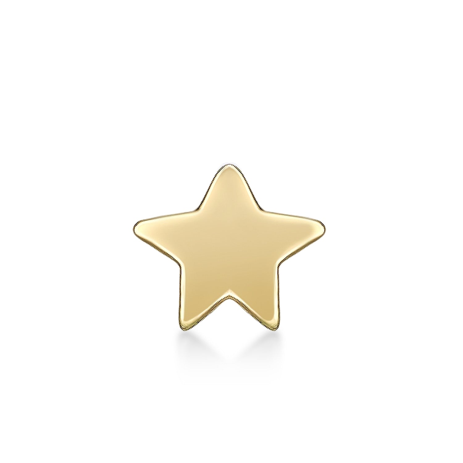 14K Gold Star Nose Stud - 20G