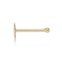 14K Gold Hamsa Nose Stud - 20G