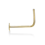 14K Gold Screw Hamsa Nose Ring - 20G