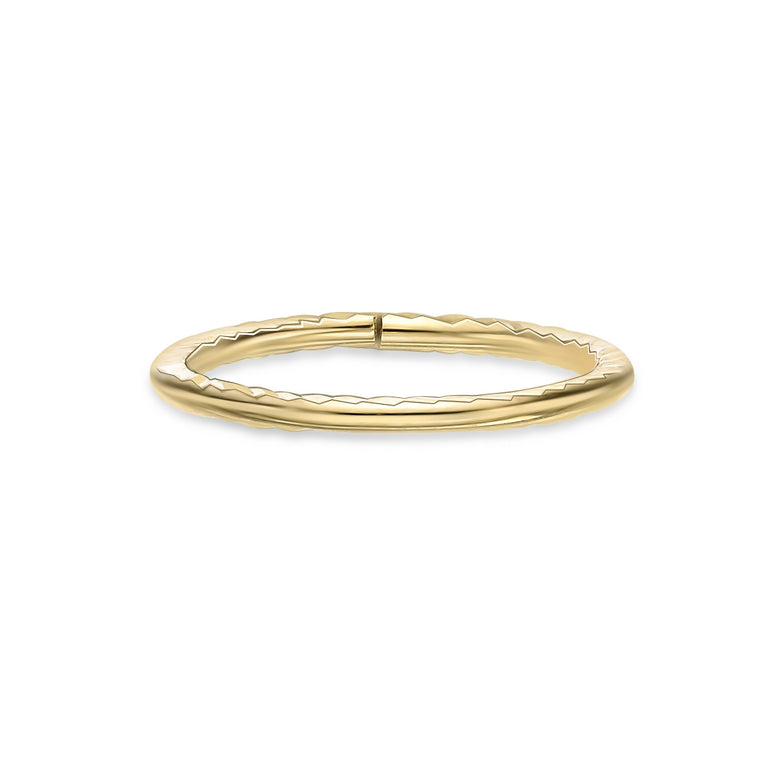 14K Gold Spiral Nose Hoop - 20G