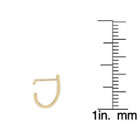 14K Faux Hoop L-Shaped Nose Ring - 20G