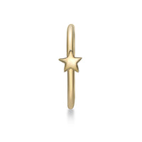 14K Star Hoop Nose Ring - 20G