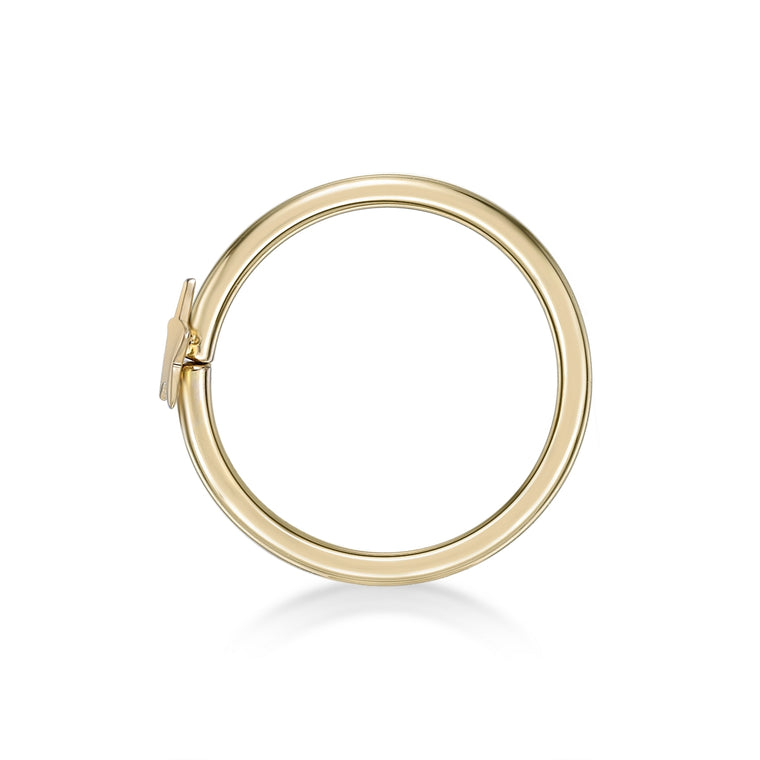 14K Star Hoop Nose Ring - 20G