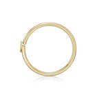 14K Heart Hoop Nose Ring - 20G