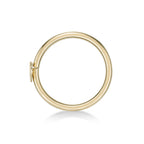 14K Heart Hoop Nose Ring - 20G
