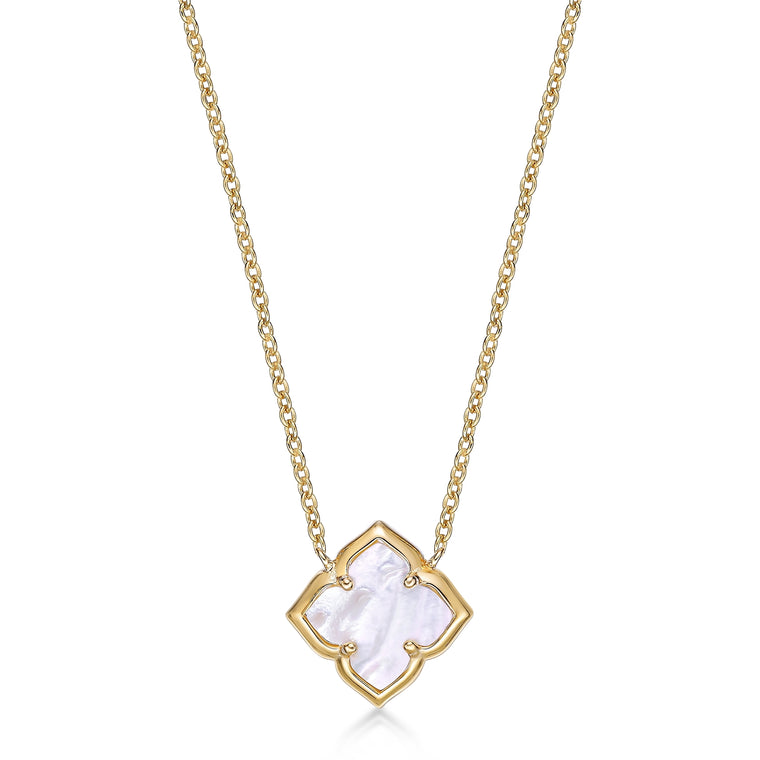 Flora Petite Clover Pendant Necklace