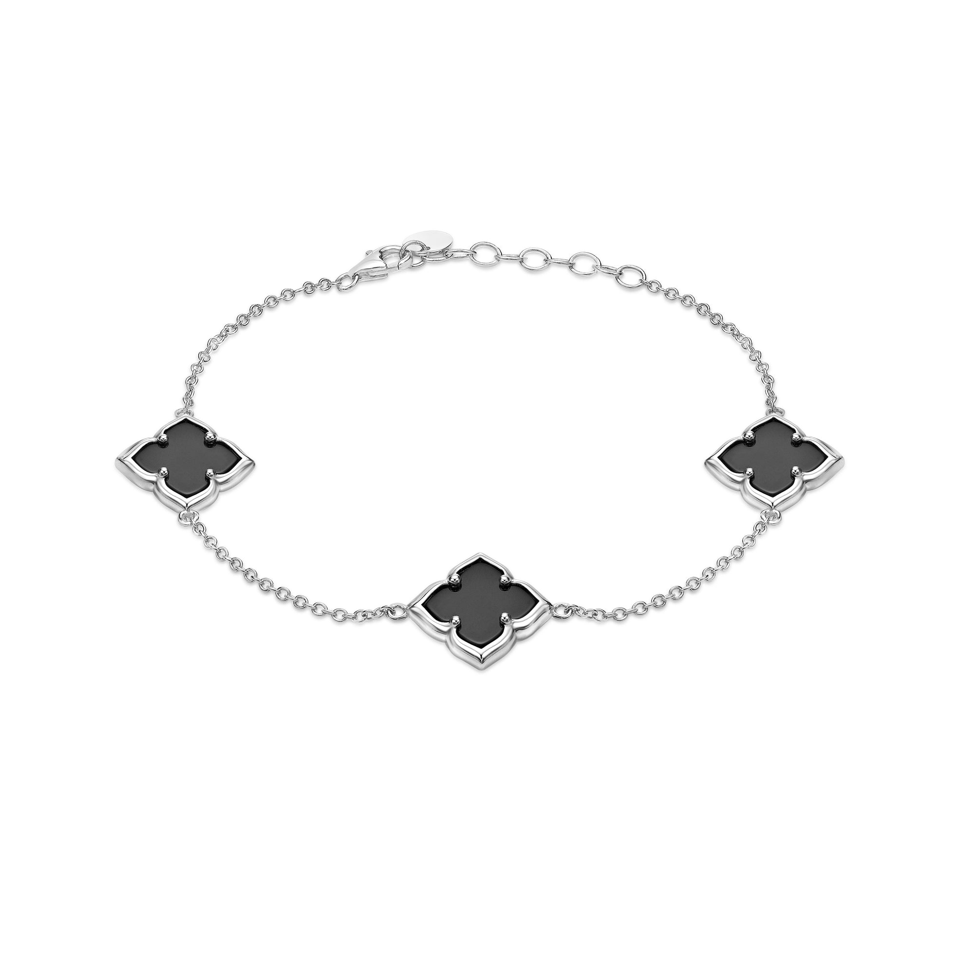 Flora Petite Three-Station Flower Bracelet