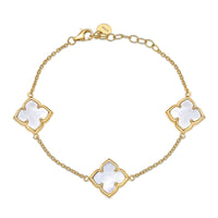 Flora Petite Three-Station Flower Bracelet