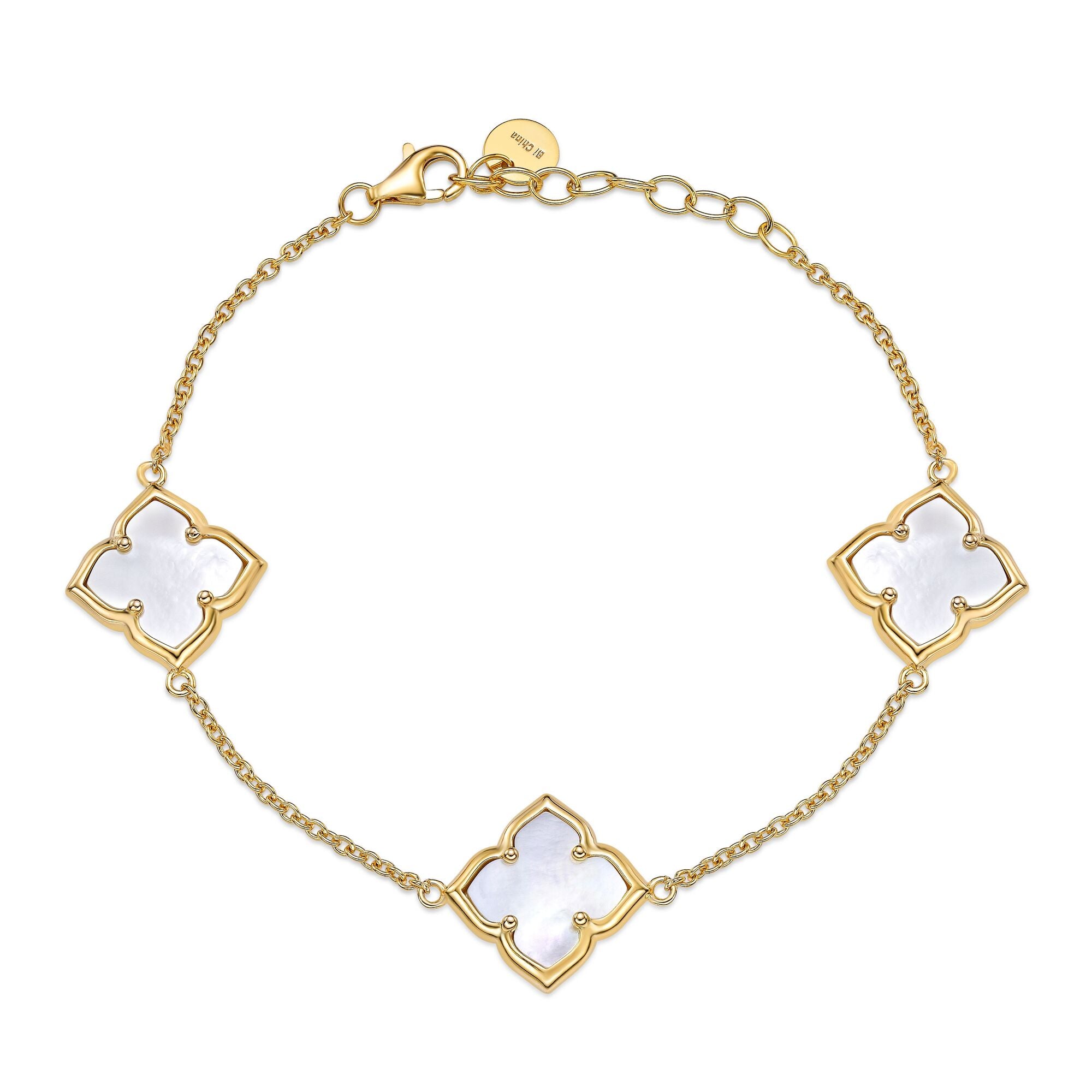 Flora Petite Three-Station Flower Bracelet