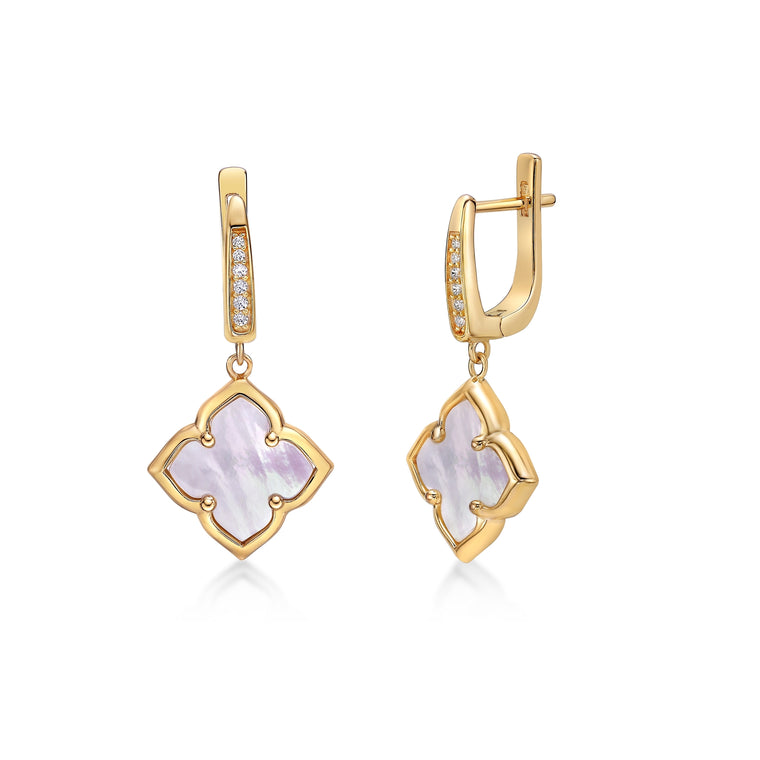 Flora Classic Flower Drop Earrings