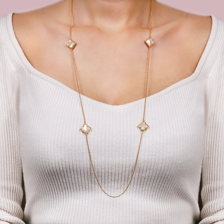 Flora Classic Long Station Necklace