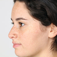 14K Triangle Curved Nose Ring - 20G