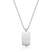 Rainbow Dog Tag Pendant in Stainless Steel