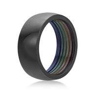 Rainbow Ring in Black Ion Plated Stainless Steel
