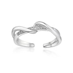 Twisted Adjustable Toe Ring
