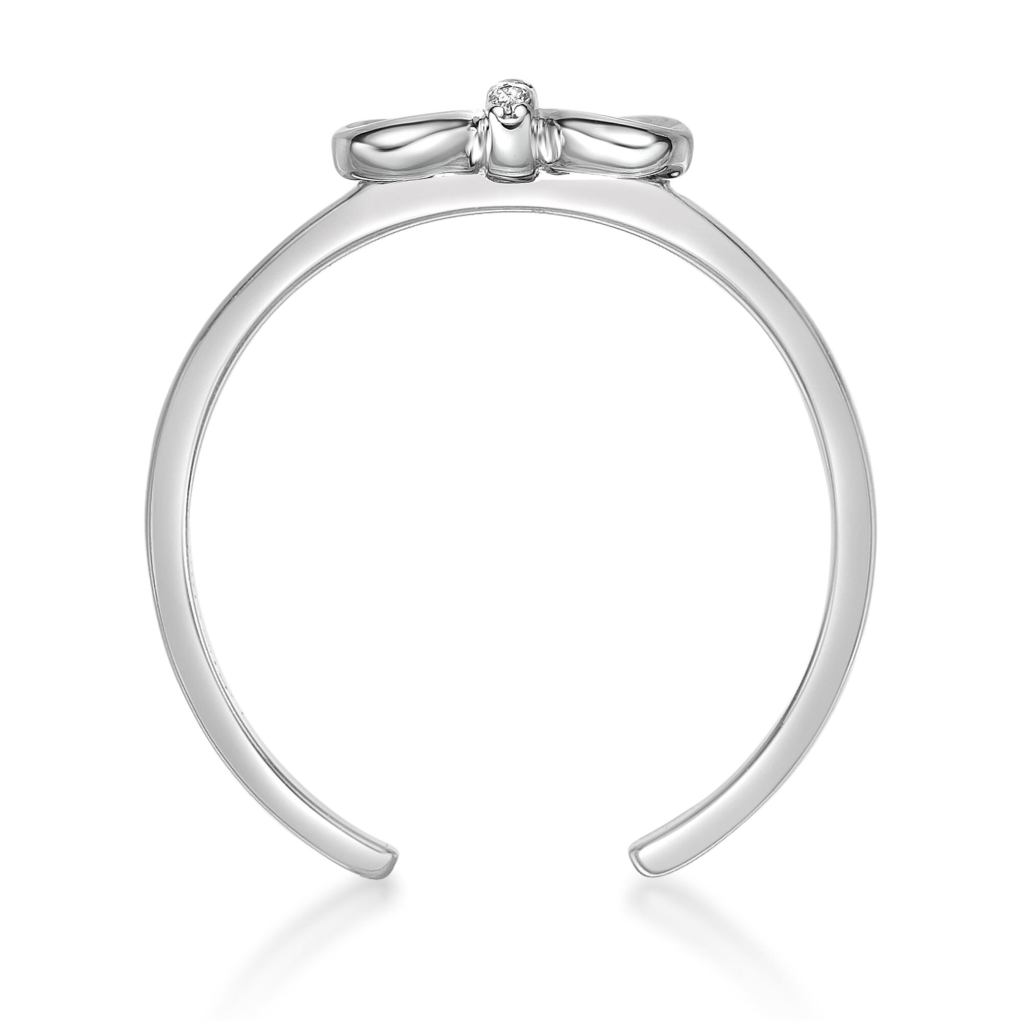 Bow Adjustable Toe Ring