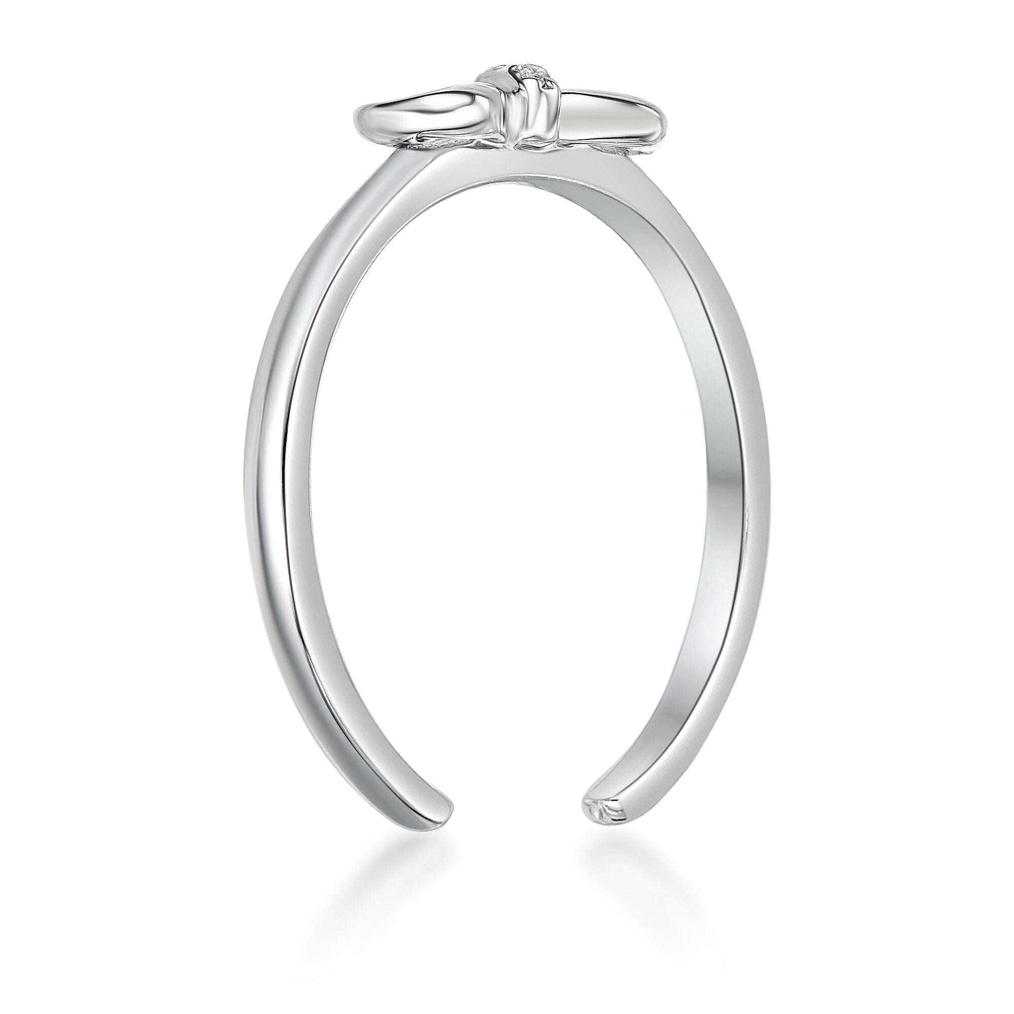 Bow Adjustable Toe Ring