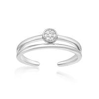 Double Band Adjustable Toe Ring