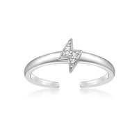 Lightning Bolt Adjustable Toe Ring