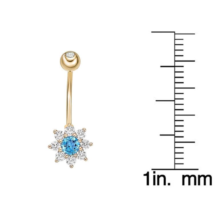 Star Belly Ring - 16G