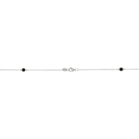 Birthstone Station Necklace in Sterling Silver