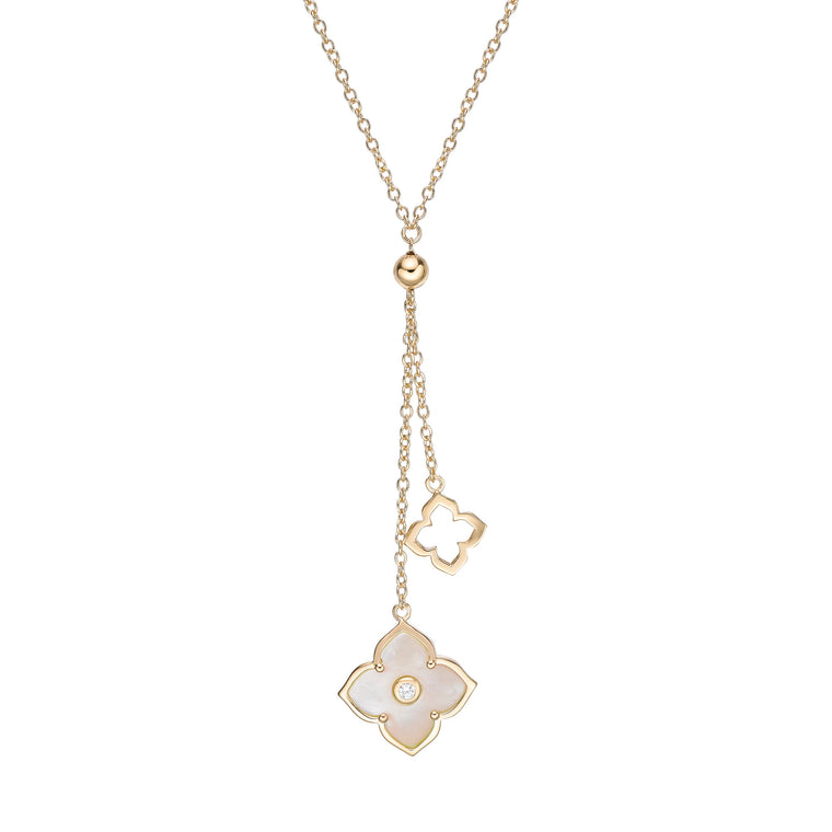 Flora Classic Double Flower Pendant