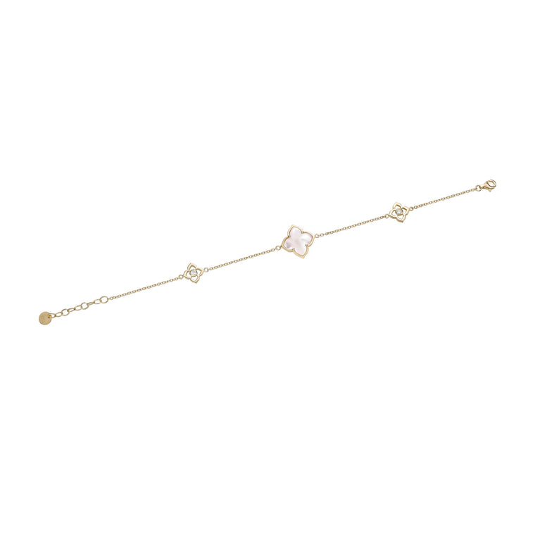 Flora Classic Triple Flower Station Bracelet
