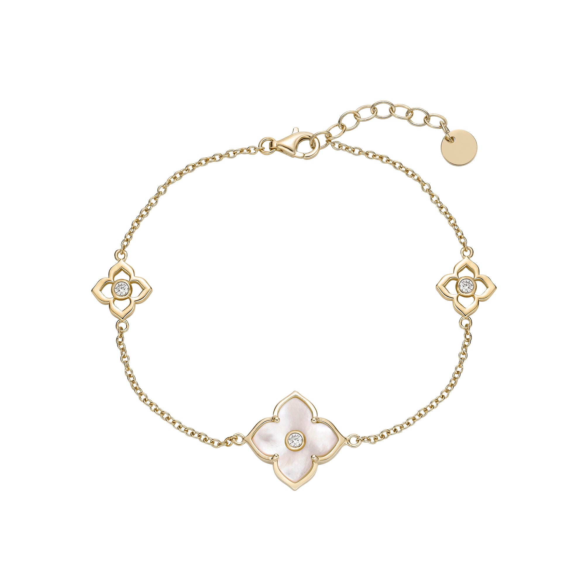 Flora Classic Triple Flower Station Bracelet